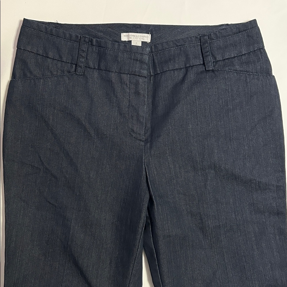 New York & Company Dark Blue Jeans - Lightweight - Size. 6 Tall